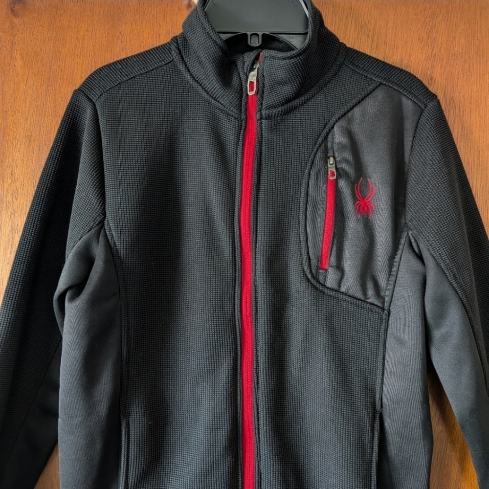 Spyder Black/Red Jacket Youth Size Medium